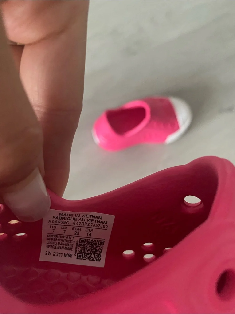 Converse Kids Hot Pink Slip-On Water Shoes with White Toe Caps